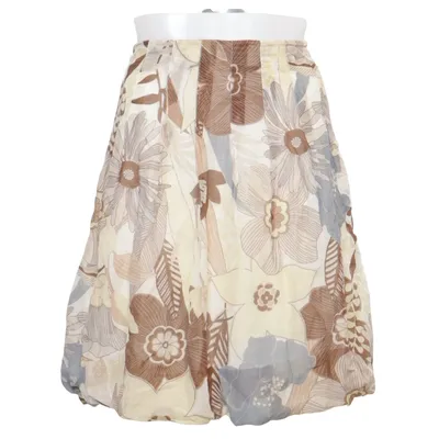 Jupe (Beige, Marron, Bleu) de Huber Acétate, Coton, Soie
