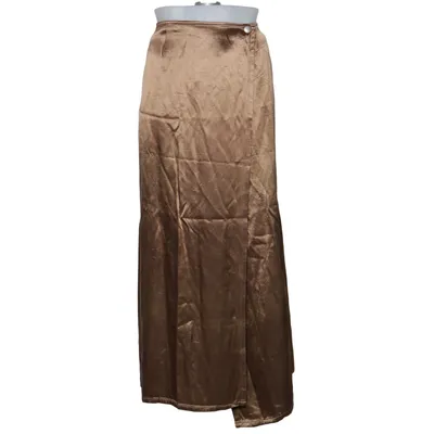 Maxi rok (Bruin) van JP Collection Acetaat, Katoen