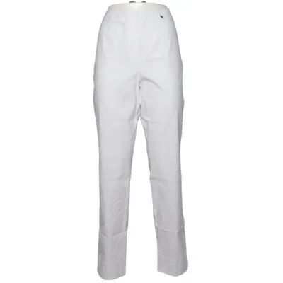 Chinos (Vit) från Robell Elastan, Polyamid, Viskos