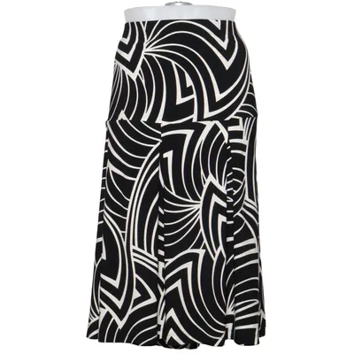 Nederdel (Sort, Hvid) fra Yoek Elastan, Polyester