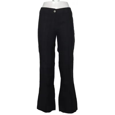 Stoffhose (Schwarz) von Faconnable Baumwolle, Leinen, Viskose