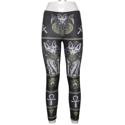 Leggings (Svart, Flerfärgad) från Restyle Polyester