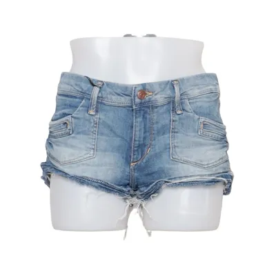 Short en jean (Bleu) de H&M Coton, Élasthane