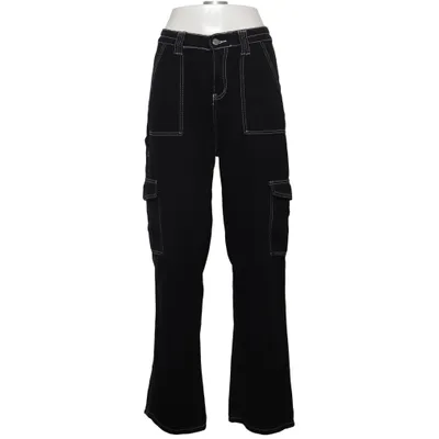Cargo broek (Zwart) van New Feeling Katoen, Elastaan, Polyester