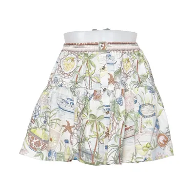 Jupe (Blanc, Multicolore) de Maje Coton