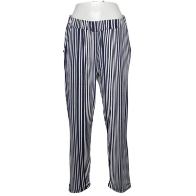 Pantalon de pyjama (Bleu, Blanc) de Victor Élasthane, Polyester, Viscose