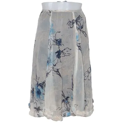 Rok (Wit, Blauw) van Piú & Piú Zijde