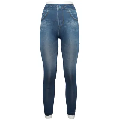 Leggings (Blue) from Liggings Elastane, Polyester