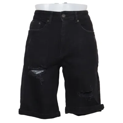 Short en jean (Noir) de Pier One Coton, Élasthane