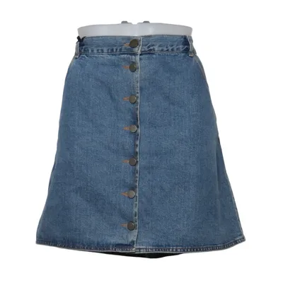 Jeansnederdel (Blå) fra ASOS Tall Bomuld
