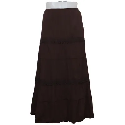 Långkjol (Brun) från Avitano Bomull, Polyamid, Polyester