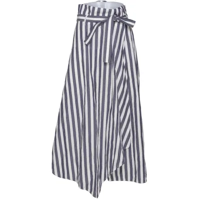 Wikkelrok (Wit, Zwart) van Weekend MaxMara Katoen