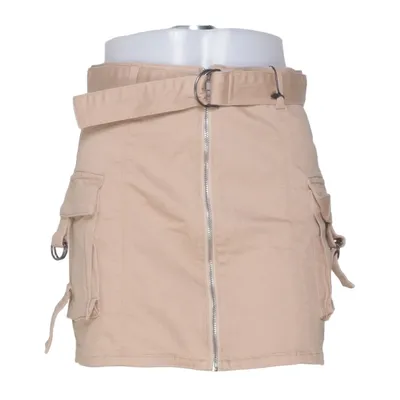 Nederdel (Belted Cargo Mini Skirt) fra Stefanie Giesinger x Nu-In Bomuld, Elastan