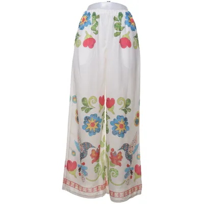 Palazzobukser (Hvid, Flerfarvet) fra New Collection