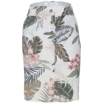 Kjol (Vit, Flerfärgad) från Peacocks Linne, Viskos