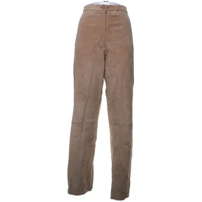 Läderbyxor (Beige) från Friday Casual Wear by KappAhl Skinn, Polyamid