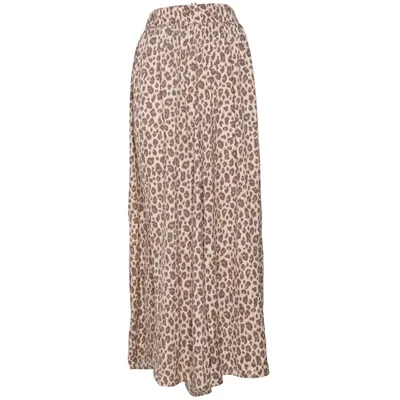 Långkjol (Beige, Brun) från Lindex Polyester