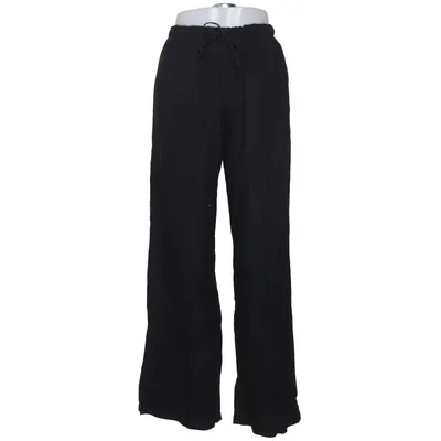 Palazzo pants (Black) from Bershka Linen, Viscose