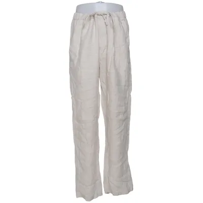 Hose (Beige) von H&M Man Leinen, Polyester, Baumwolle