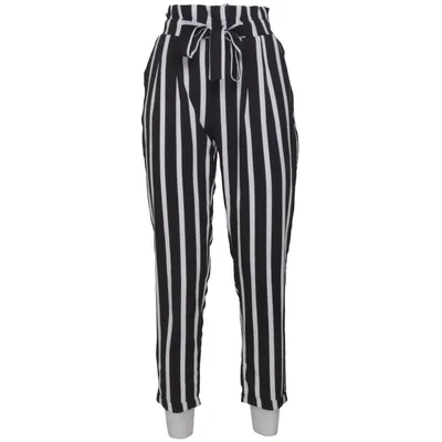 Byxor (Svart, Vit) från Luizacco Elastan, Polyester