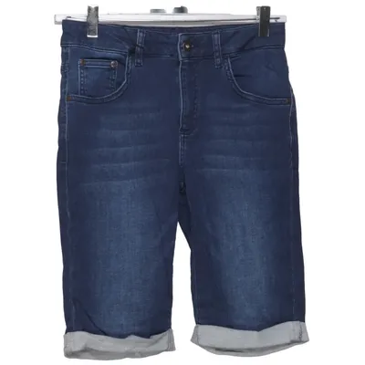 Denim shorts (Blauw) van Fitz Katoen, Elastaan