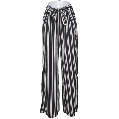 Palazzo pants (Black, White) from Stradivarius Polyester
