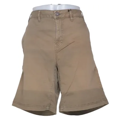 Korte broek (Bruin, Beige) van Zizzi Katoen, Elastaan
