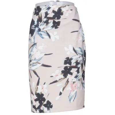 Kjol (Beige, Flerfärgad) från Mazing Elastan, Polyester