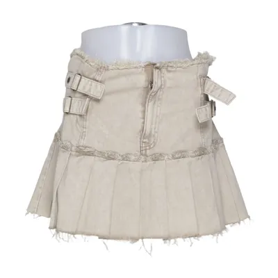 Denim skirt (Beige) from Reclaimed Vintage Cotton