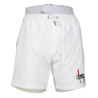 Shorts de bain (Blanc, Multicolore) de Karl Lagerfeld Beachwear Élasthane, Polyamide, Polyester