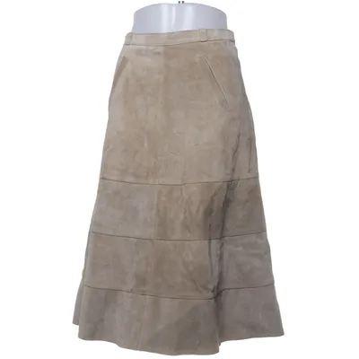 Lædernederdel (Beige) fra C&A Læder