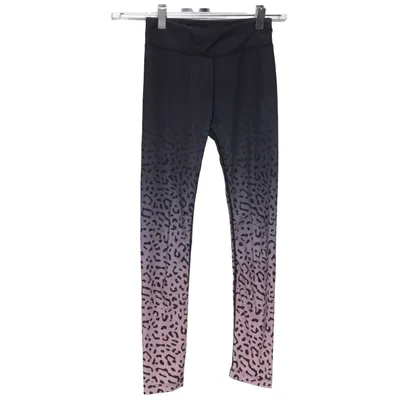 Træningsleggings (Sort, Pink) fra Iconic Elastan, Polyester
