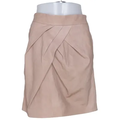 Läderkjol (Beige) från Diane von Furstenberg Elastan, Skinn, Polyester
