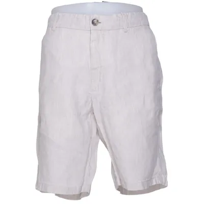 Korte broek (Beige) van Mango Katoen, Linnen, Polyester