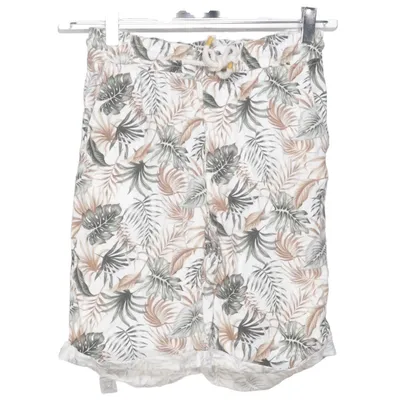 Korte broek (Wit, Bruin, Grijs) van Terranova Linnen, Viscose