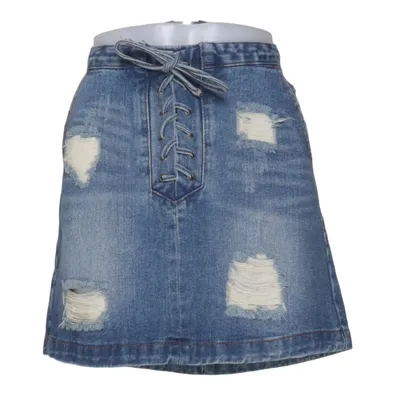 Jupe en jean (Bleu) de Twentyfourseven Coton