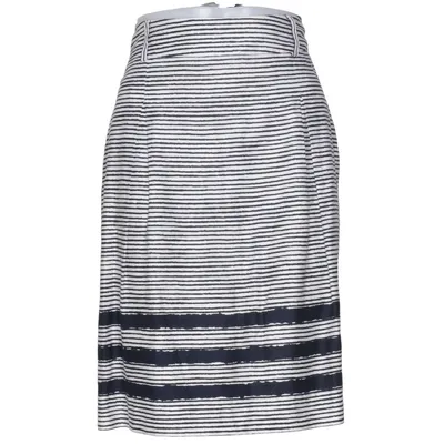 Rok (Wit, Blauw) van Atelier Gardeur Katoen