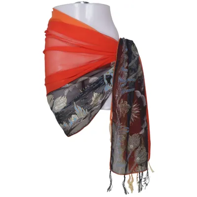 Sarong (Röd, Orange, Svart, Flerfärgad)