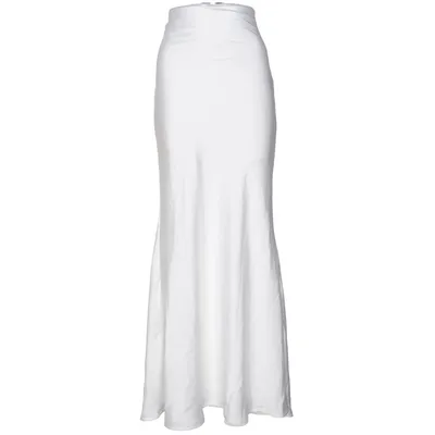 Maxi nederdel (Hvid) fra White Fox Polyester