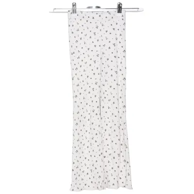 Broek (Wit, Zwart) van H&M Katoen, Elastaan