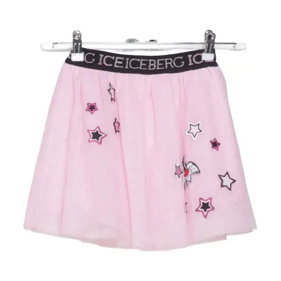 Jupe en tulle (Rose) de Ice Iceberg Coton, Élasthane, Polyester