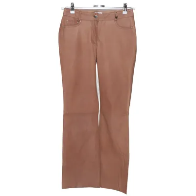 Läderbyxor (Brun) från Collection Acetat, Skinn