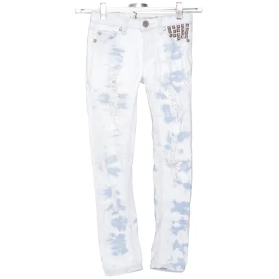 Jeans (Blue, White) from Lab Industries by KappAhl Cotton, Elastane