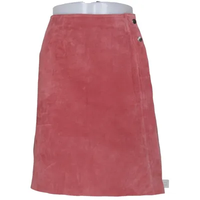 Lædernederdel (Rød) fra Jofama Læder, Polyester