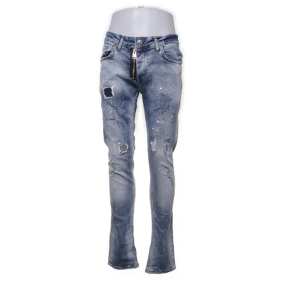 Jeans (Blå) från John H Bomull, Elastan