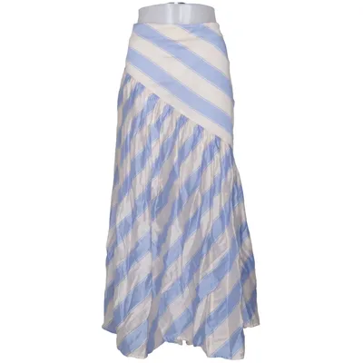 Maxi nederdel (Blå, Hvid) fra H&M Modern Classic Bomuld, Lyocell, Polyamid