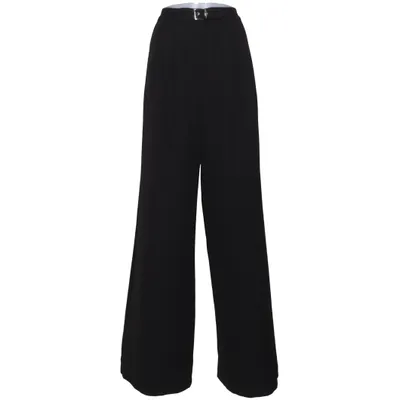 Palazzohose (Schwarz) von Hoermanseder x About You Elasthan, Recyceltes Polyester