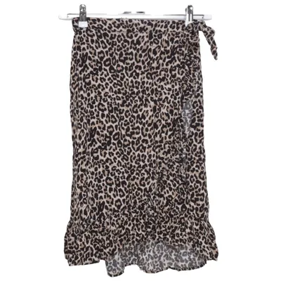 Wrap skirt (Beige, Black) from Lindex Kids Viscose