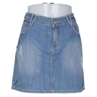 Jeansnederdel (Blå) fra Miss Swan Bomuld, Elastan, Polyester
