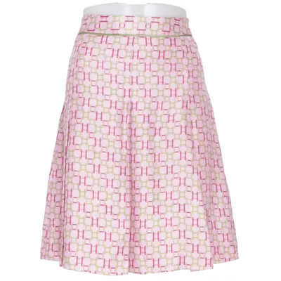 Jupe (Rose, Multicolore) de Hilfiger Soie, Viscose